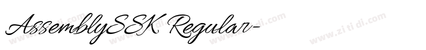 AssemblySSK Regular字体转换 AssemblySSK Regular字体转换